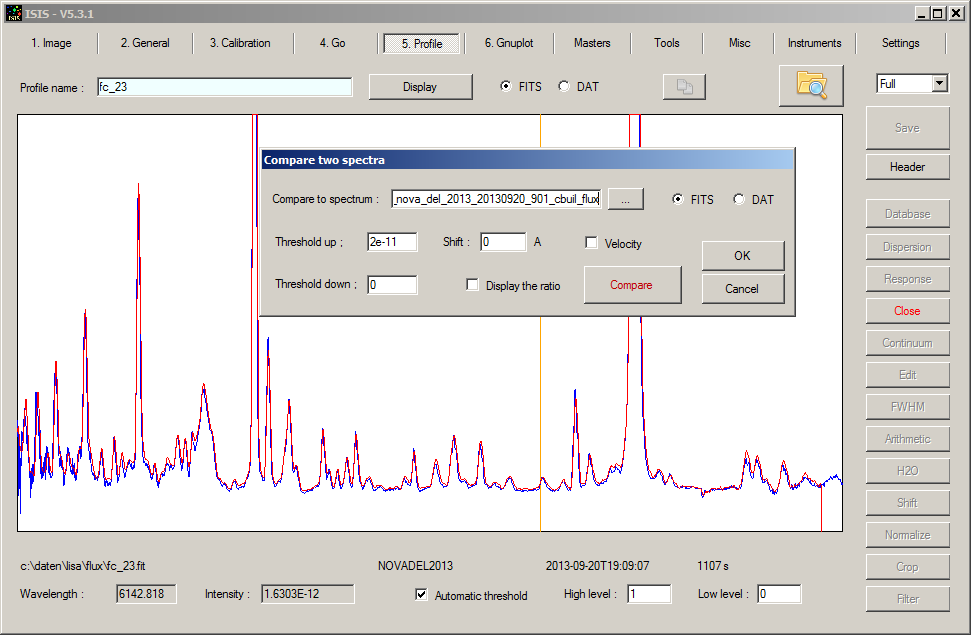 comparison of different flux calibration methods