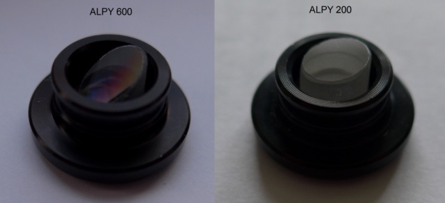 comparing ALPY 600 and 200 grism