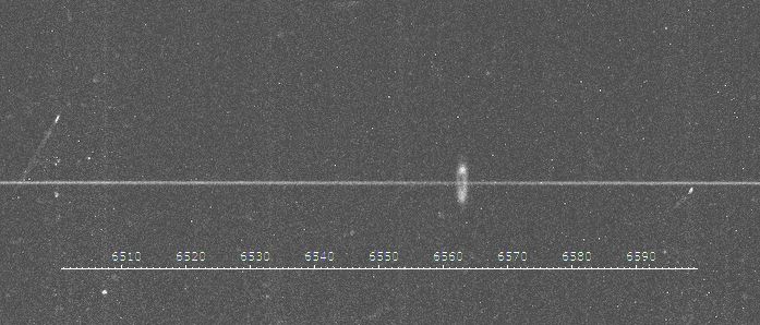 NGC1514 2D Spectrum (Ha, no [NII]!)