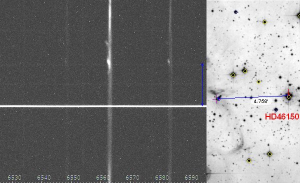 Rosette 2D Spectrum (Ha + [NII])