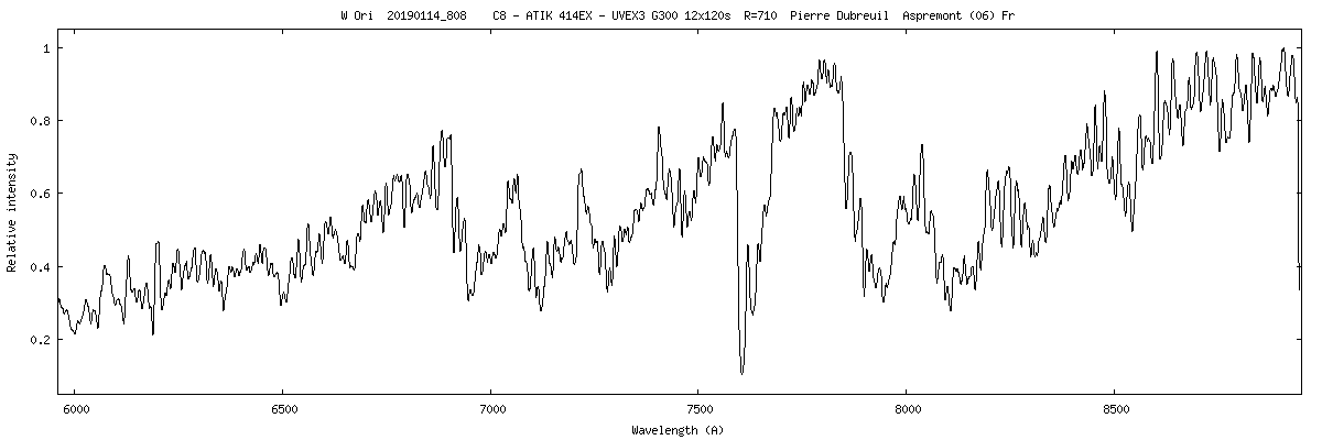 V* W Ori -- Carbon Star  mag 6.10