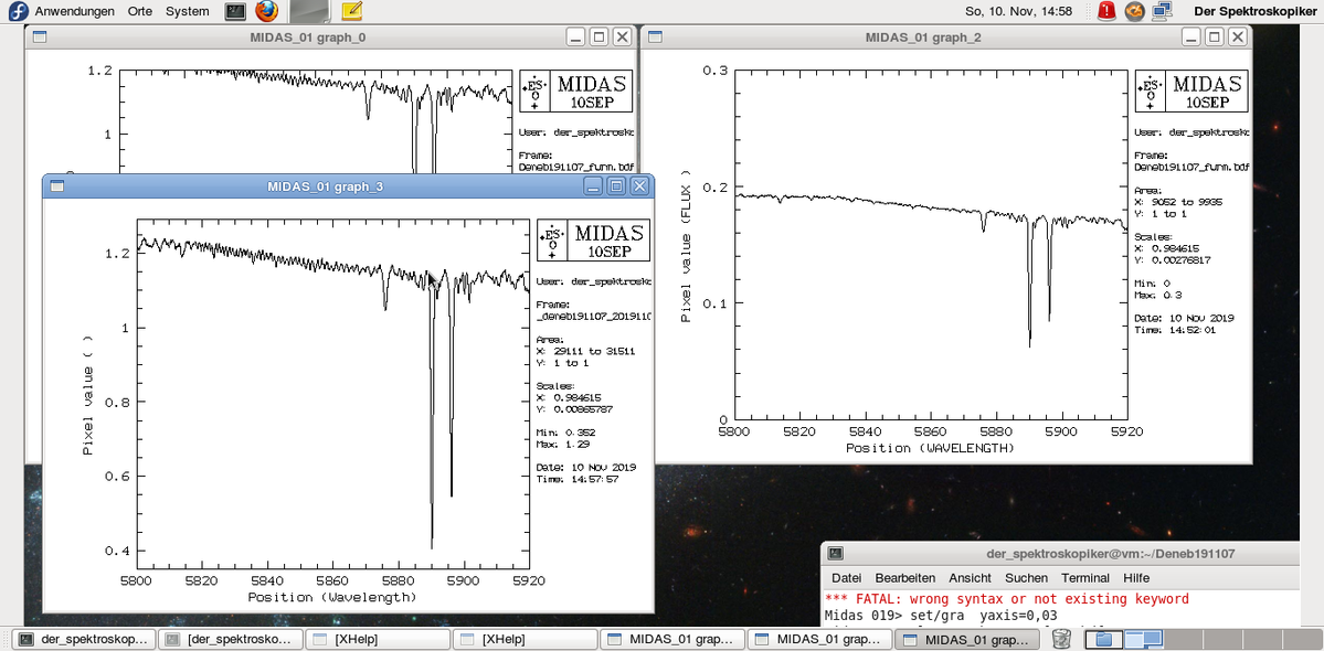 There was used the same files for both reductions . left = ISIS right = midas