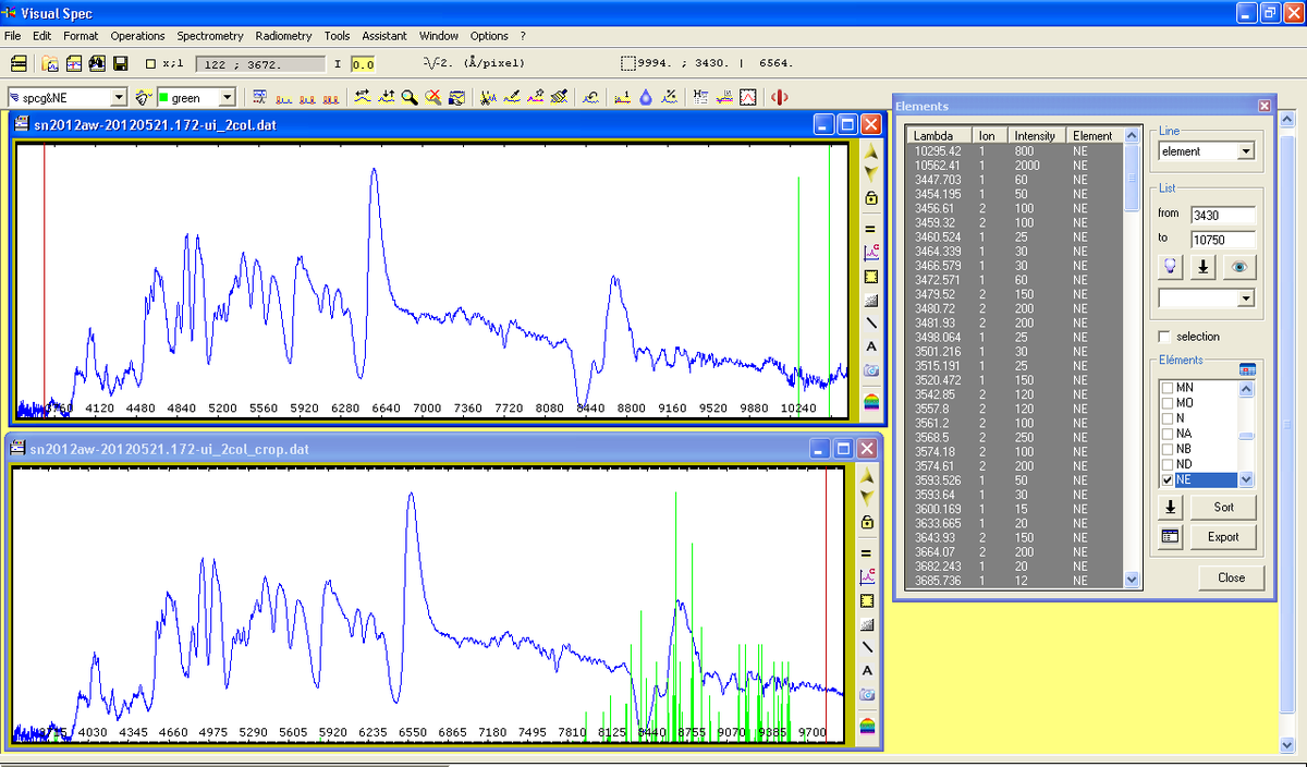 shwoing bug when spectrum &lt;10000A